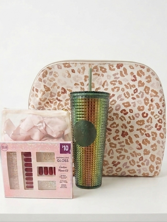 Other - Colorful Tumbler and Nail Polish Set